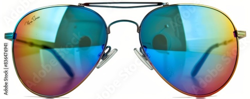 High-resolution PNG image of classic aviators with a cutout design.
