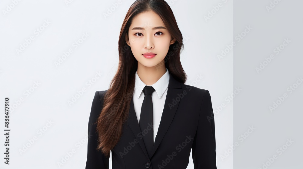 a young Asian businesswoman wearing a sleek suit, looking intently at her smartphone, a young Asian businesswoman wearing a sleek suit, looking intently at her smartphone,