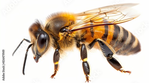  bee isolated on white or transparent 