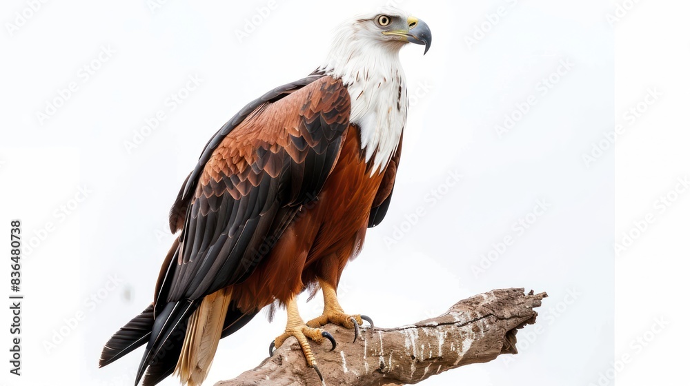 Fototapeta premium African Fish Eagle on white background 