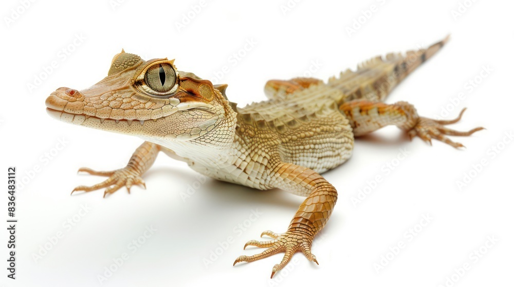 Naklejka premium Albertonectes on white background