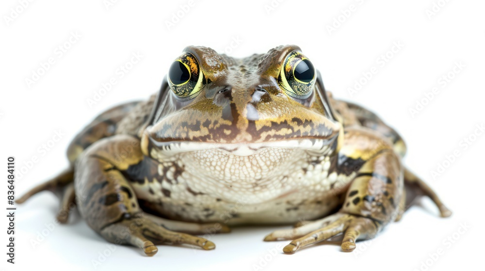 Bullfrog clearly photo on white background Bullfrog clearly photo on white background