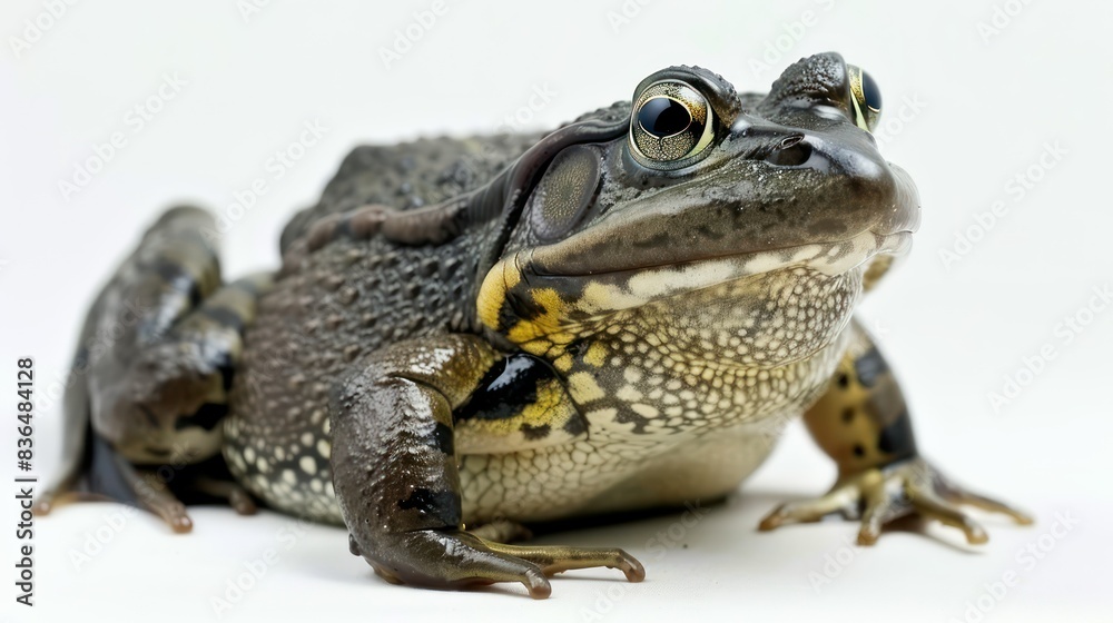 Bullfrog clearly photo on white background Bullfrog clearly photo on white background
