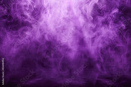 Mesmerizing purple mist creates an ethereal background.