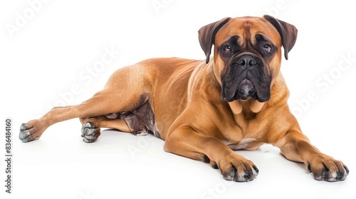 Bullmastiff clearly photo on white background , © Cambo27
