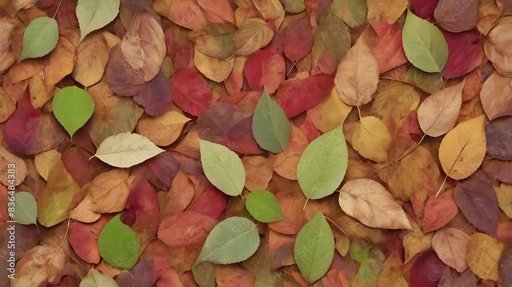 colorful leaf seamless abstract background