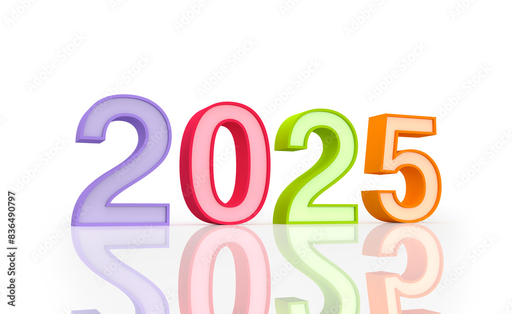 New Year 2025 Creative Design Concept - 3D Rendered Image
New Year 2025 Creative Design Concept - 3D Rendered Image