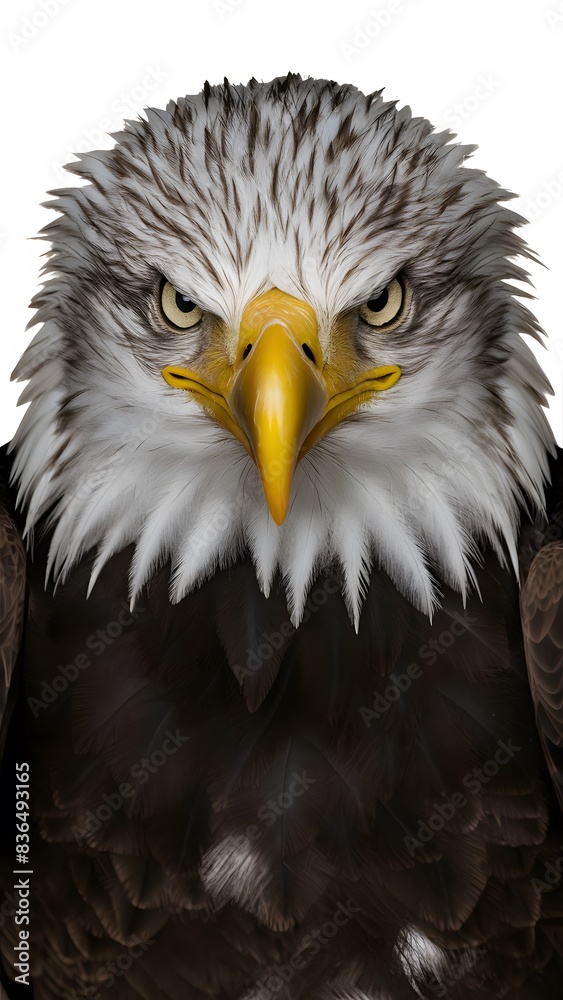 Obraz premium a bald eagle with a yellow beak
