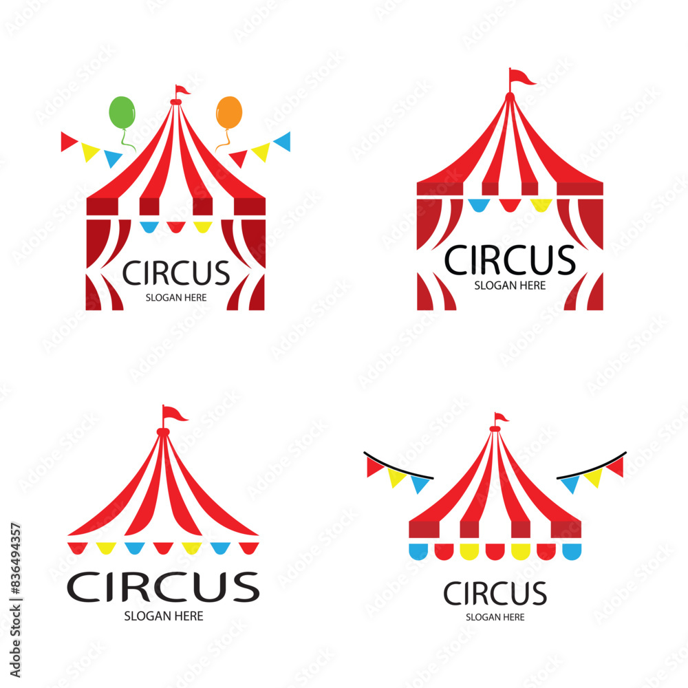 circus tent logo design vector collection circus tent logo design vector collection