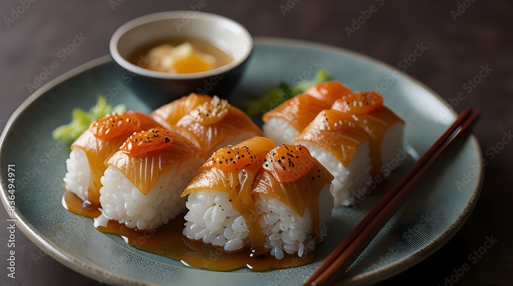 Chirashizushi on a plate.generative.ai Chirashizushi on a plate.generative.ai