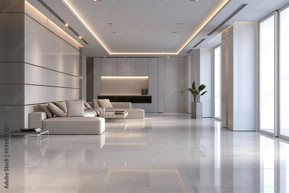 Modern Minimalist Living Space Modern Minimalist Living Space