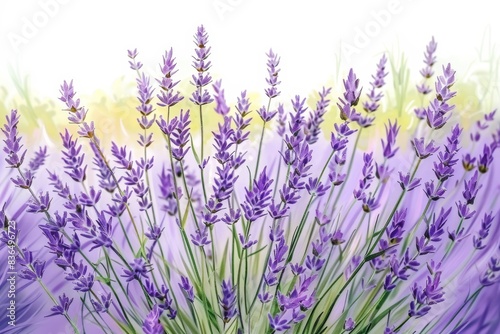 Close-up of lavender flowers in sharp focus.