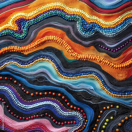Elevate your look with our textured beadwork accessories featuring colorful details and intricate patterns on a highquality background.
