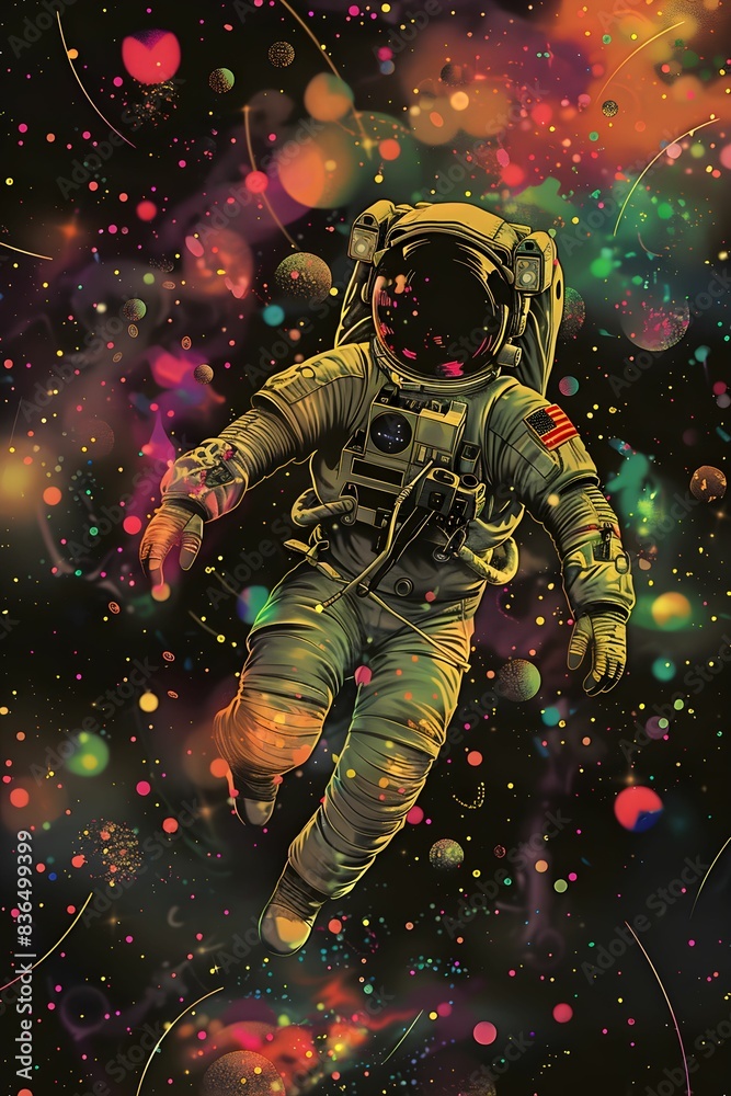 Fototapeta premium astronaut in space