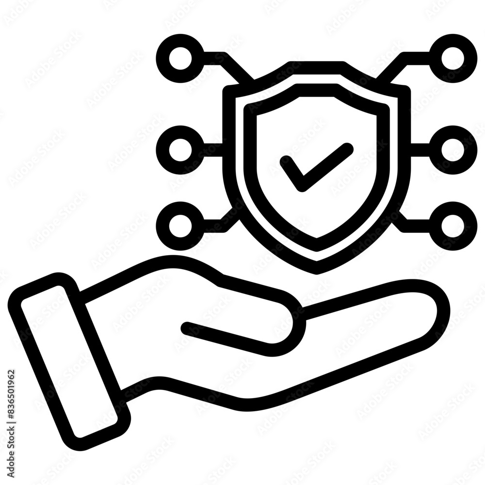 Security Outline Icon Security Outline Icon