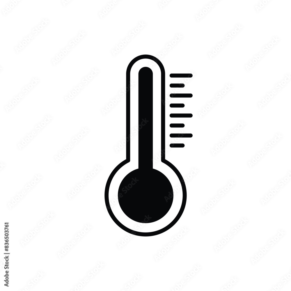 thermometer icon vector design isolated on white background thermometer icon vector design isolated on white background