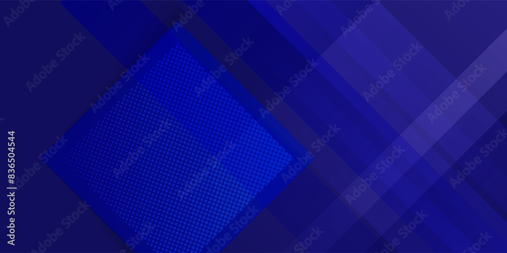Obraz premium Modern abstract white and blue background with 3D Overlap layers effect.