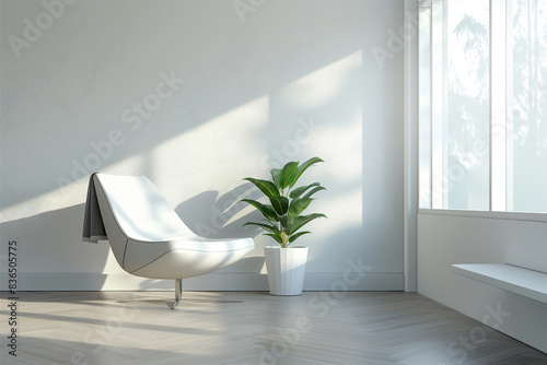 Modern Minimalist Living Space © Work 19 Studio