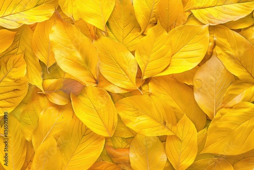 background texture of yellow leaves autumn leaf background 
