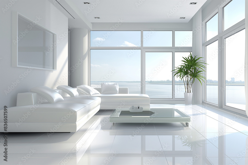 Modern Minimalist Living Space Modern Minimalist Living Space