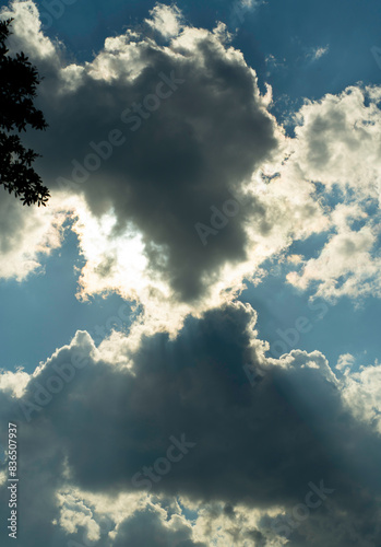 clouds and sun