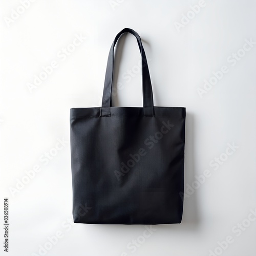 black tote bag mockup