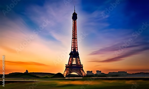 eiffel tower at sunset Tower and sky  © Ghayoor