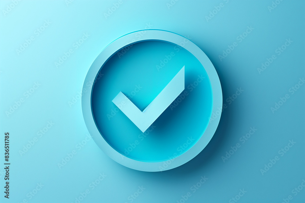 Paper cut Check mark in round icon isolated on blue background. Check list button sign. Paper art style. Vector.
Paper cut Check mark in round icon isolated on blue background. Check list button sign. Paper art style. Vector.