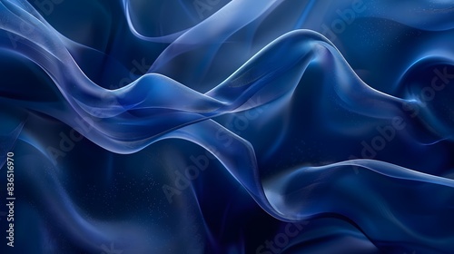 Abstract elegant blue wave.