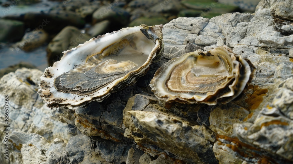 Fossil oysters found on Atherfield Isle of Wight rocks Fossil oysters found on Atherfield Isle of Wight rocks