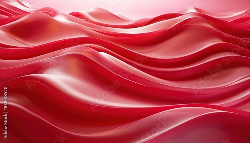 3D wavy Light Red Background