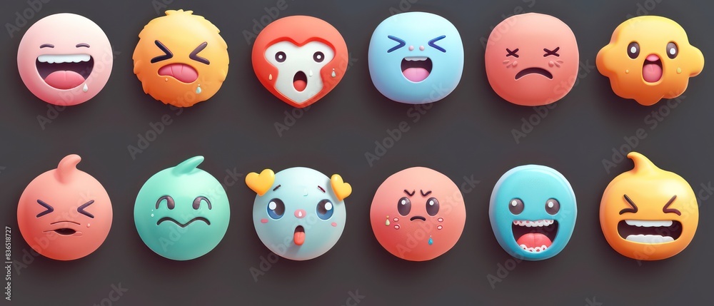 emoji emotions pack, very expressive and funny
emoji emotions pack, very expressive and funny