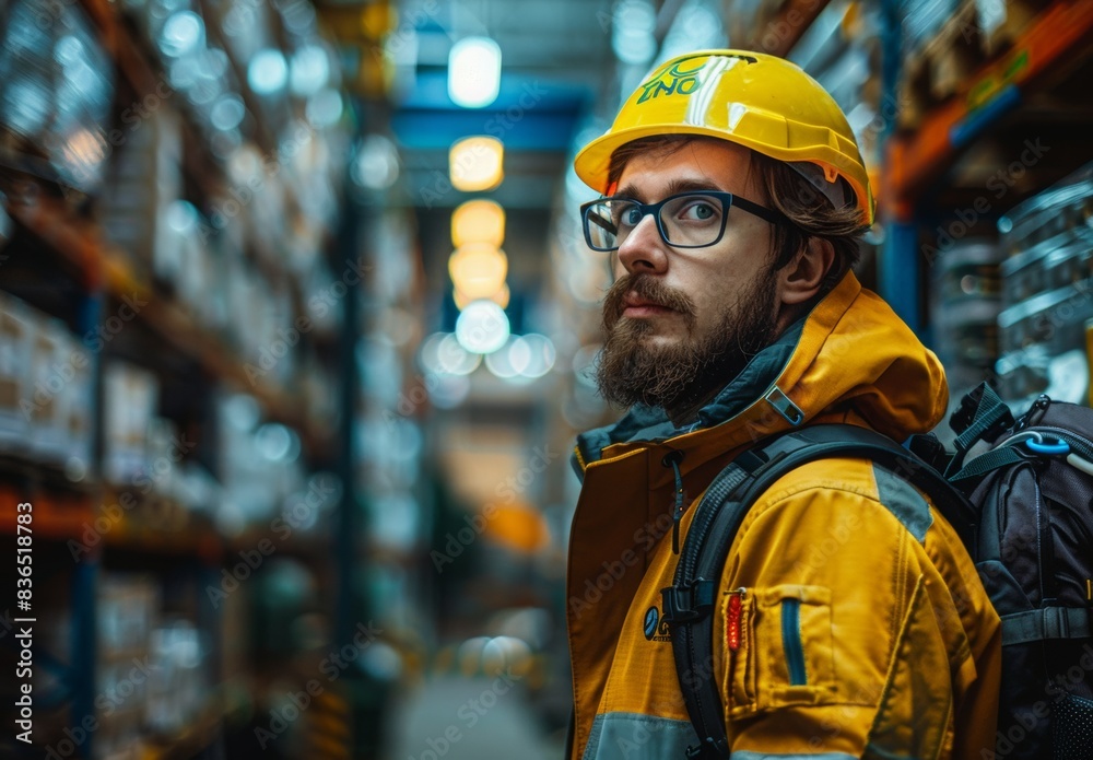 A meticulously maintained industrial warehouse with staff in full safety gear, highlighting the critical importance of business insurance in protecting workplaces and ensuring operational continuity. A meticulously maintained industrial warehouse with staff in full safety gear, highlighting the critical importance of business insurance in protecting workplaces and ensuring operational continuity.
