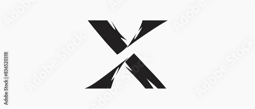 x symbol wallpaper in a neutral background