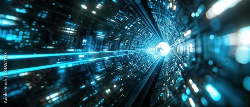 futuristic wallpaper of energy light flux, very dynamic and hi-tech
