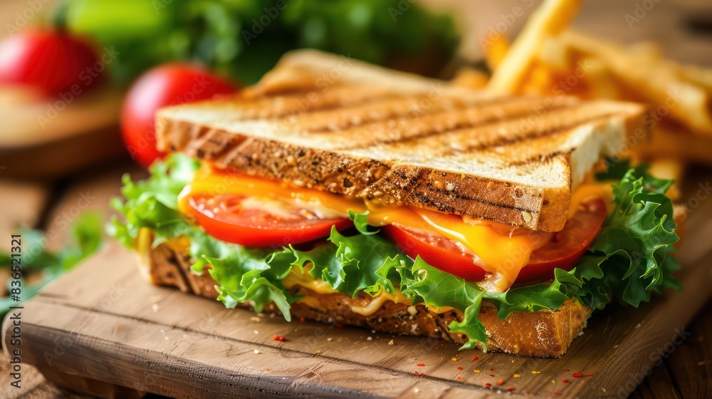 wallpaper of a grilled cheese sandwich with fresh vegetables, very professional and photographic setting
wallpaper of a grilled cheese sandwich with fresh vegetables, very professional and photographic setting