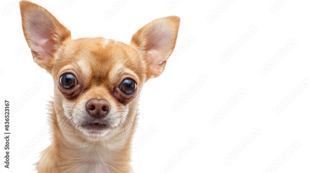 chihuahua dog wallpaper isolated on a neutral background, very photographic and professional chihuahua dog wallpaper isolated on a neutral background, very photographic and professional
