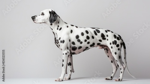 dalmatian dog wallpaper isolated on a neutral background  very photographic and professional 