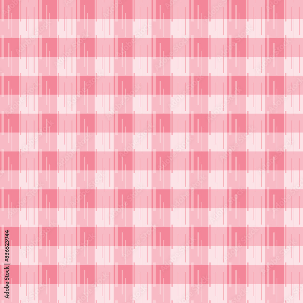 Pink and white plaid fabric, seamless pattern for clothing and textiles, curtains, pillows, tablecloths, bed sheets. Pink and white plaid fabric, seamless pattern for clothing and textiles, curtains, pillows, tablecloths, bed sheets.