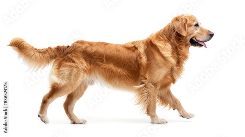 golden retriever dog wallpaper isolated on a neutral background  very photographic and professional