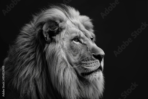 Lion white king   Portrait Wildlife animal