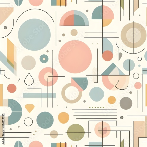 Pastel Geometric Abstract