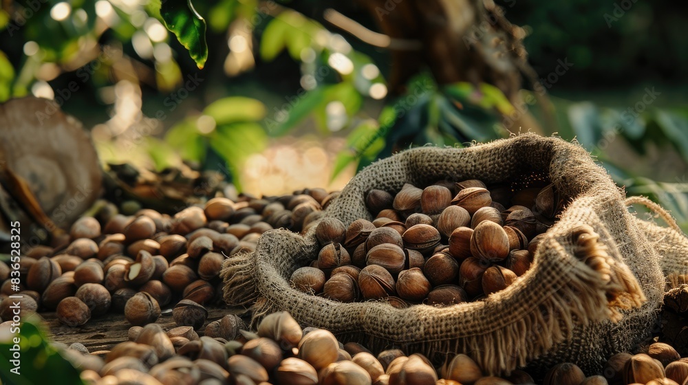 Edible nuts from the Castanea mollissima tree which is farmed extensively in eastern Asia Edible nuts from the Castanea mollissima tree which is farmed extensively in eastern Asia
