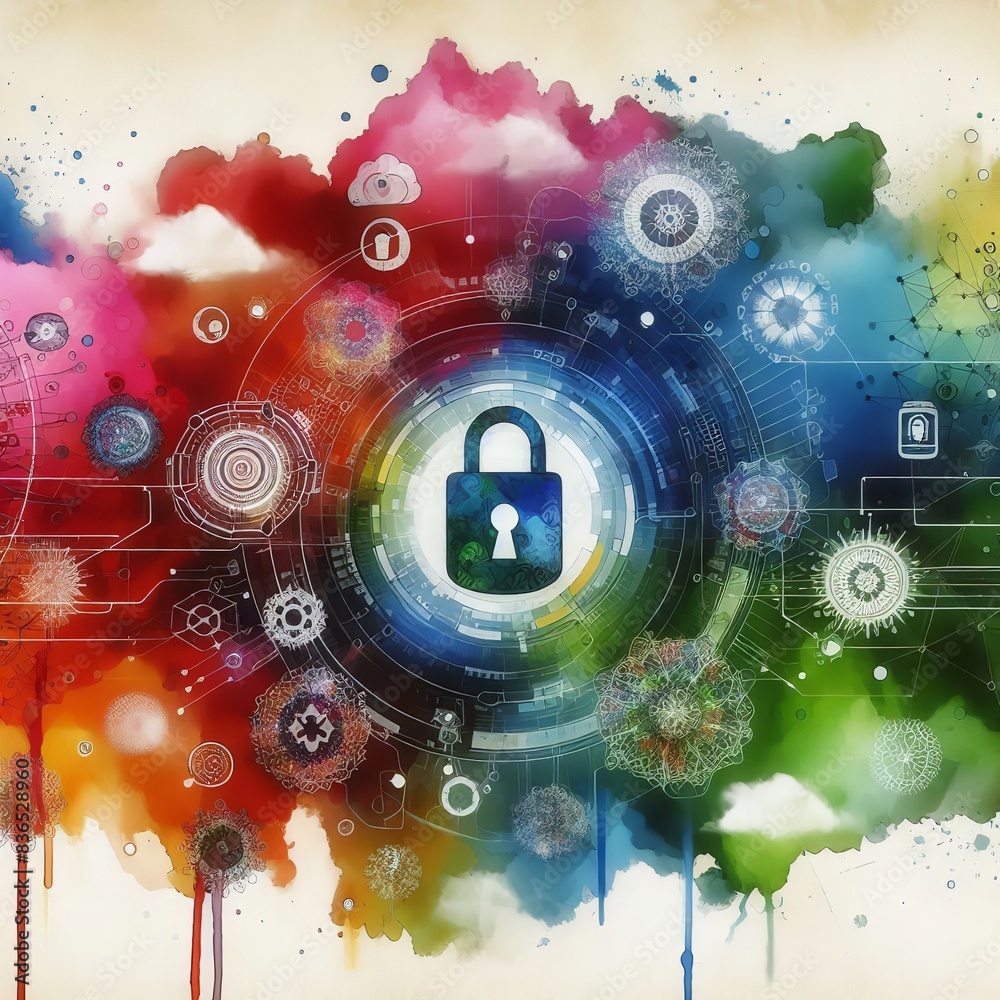 Obraz premium Building a Secure Digital Future