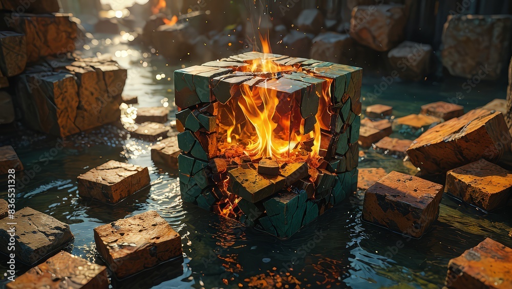 Fire Within the Cube Fire Within the Cube