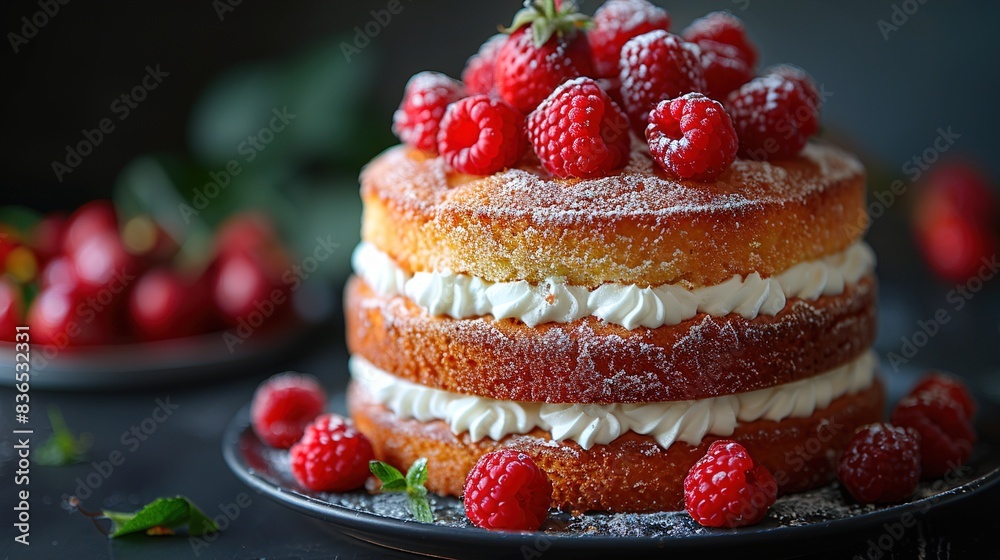cake with berries cake with berries