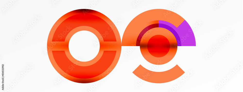 Circle geometric abstract vector background Circle geometric abstract vector background