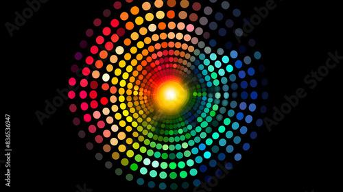 Vibrant abstract rainbow style background