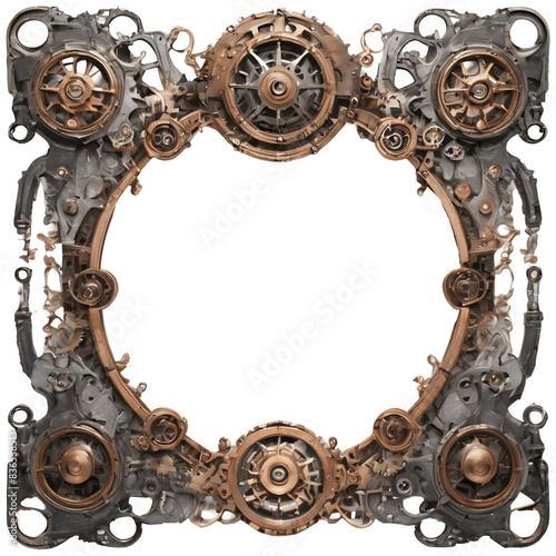 Steampunk Border Frame Transparent Background