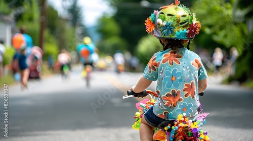 Thai Child in Traditional Costume Enjoying Park Fun with Dolls and Smiles in Summer Garden